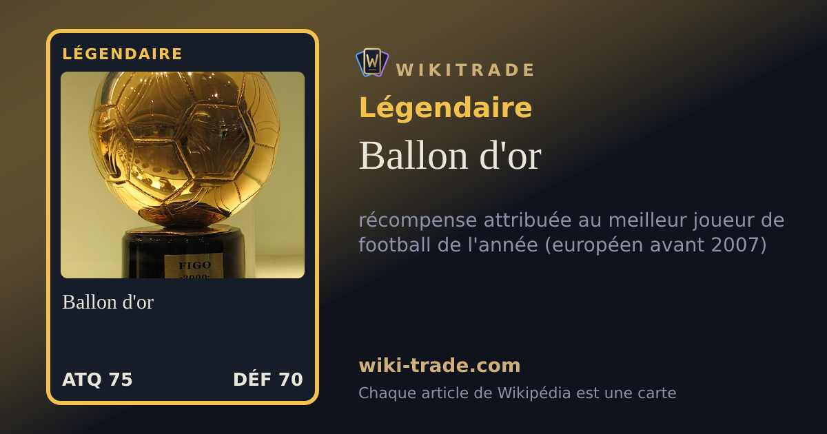 Ballon d'or — carte Légendaire