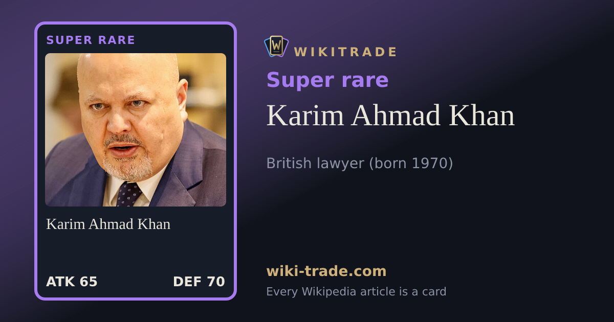 Karim Ahmad Khan — Super rare card