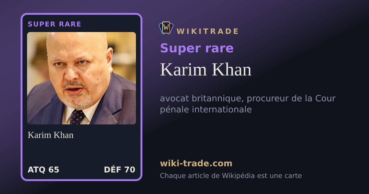 Karim Khan — carte Super rare