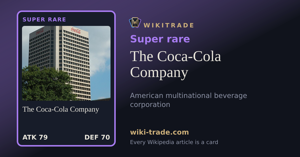 The Coca-Cola Company — Super rare card