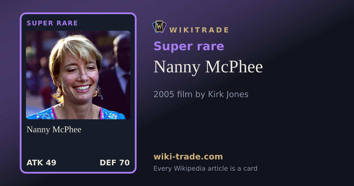 Nanny McPhee — Super rare card