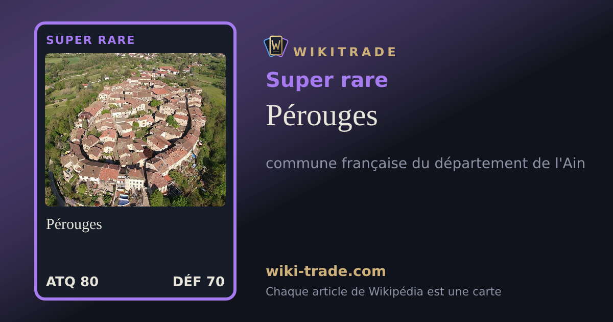 Pérouges — carte Super rare