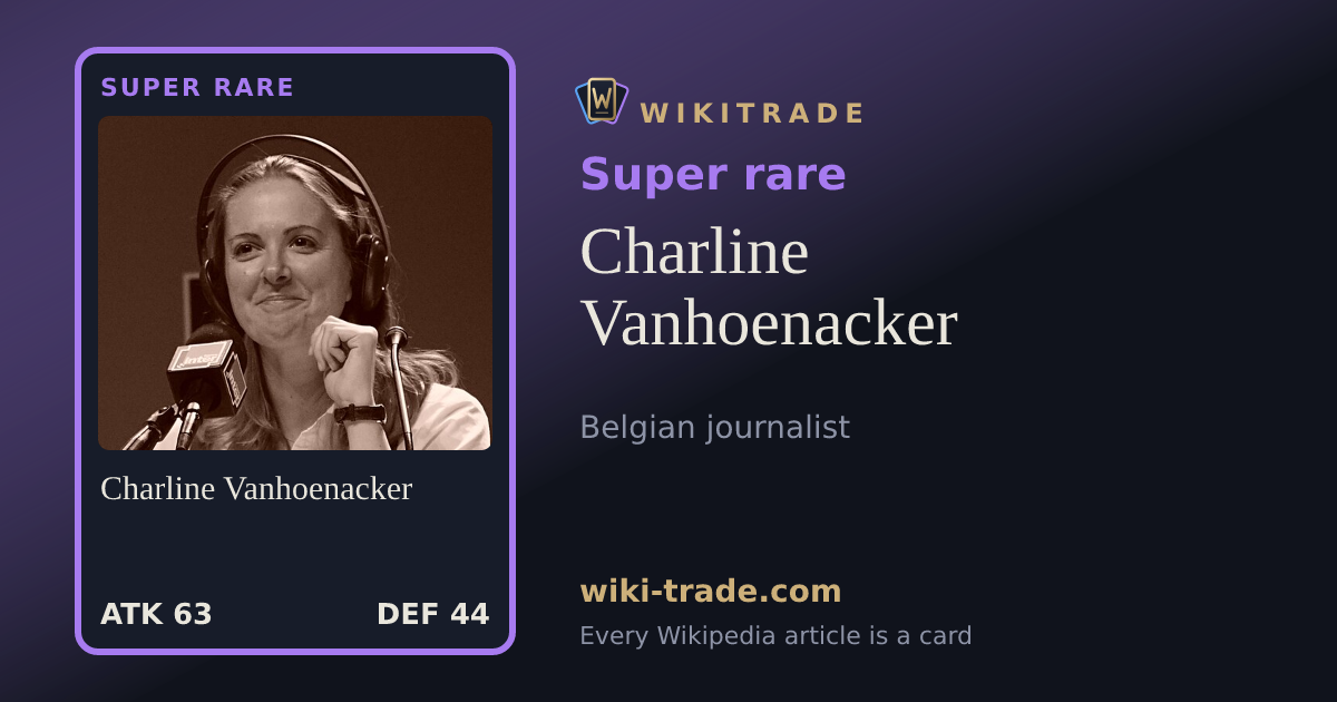 Charline Vanhoenacker — Super rare card