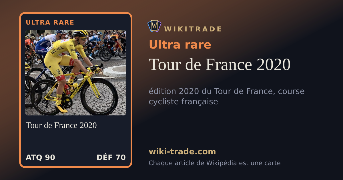 Tour de France 2020 — carte Ultra rare