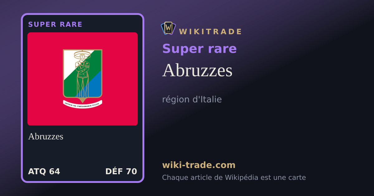 Abruzzes — carte Super rare
