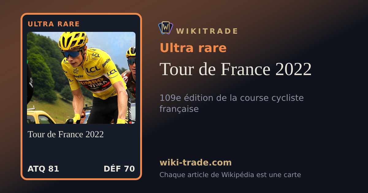 Tour de France 2022 — carte Ultra rare