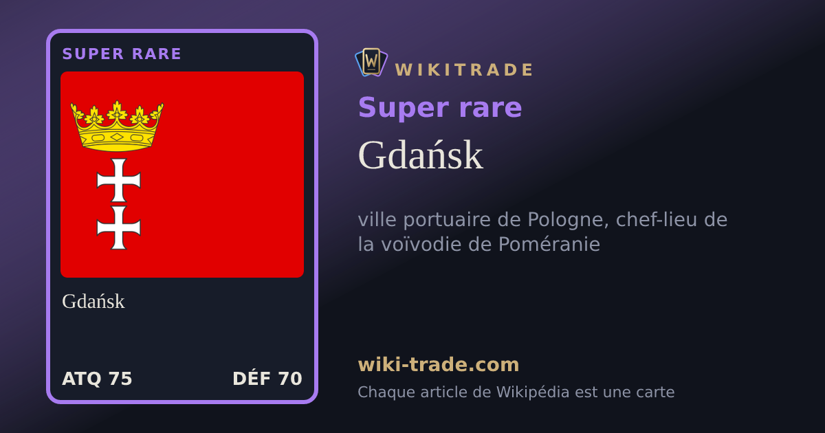 Gdańsk — carte Super rare