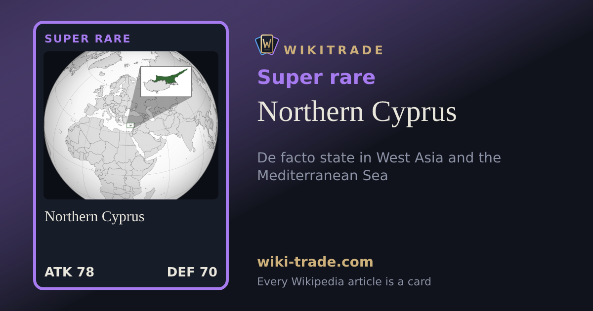 Northern Cyprus — Super rare card