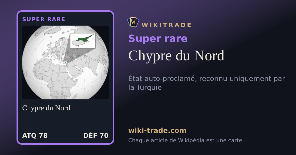 Chypre du Nord — carte Super rare