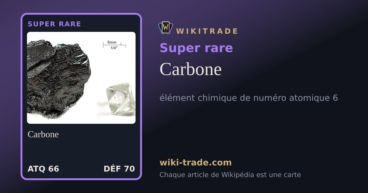 Carbone — carte Super rare