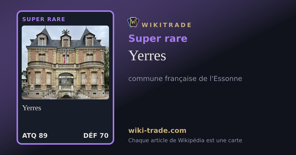 Yerres — carte Super rare