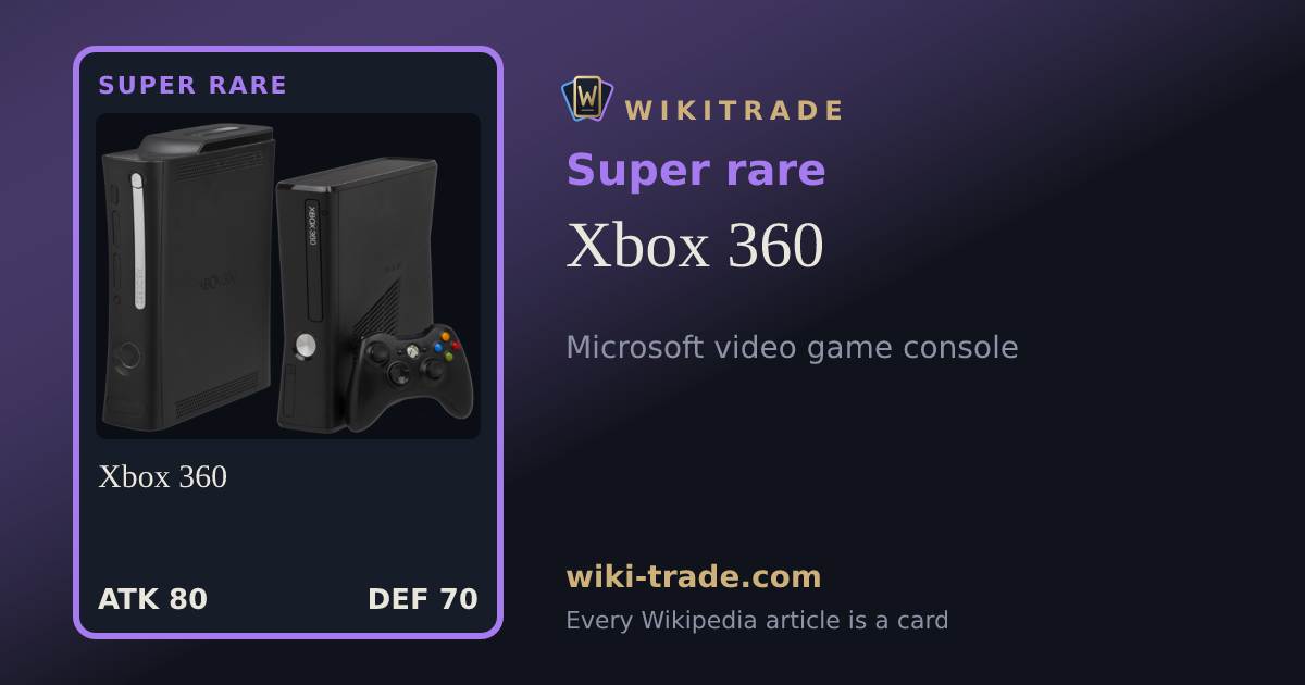 Xbox 360 — Super rare card