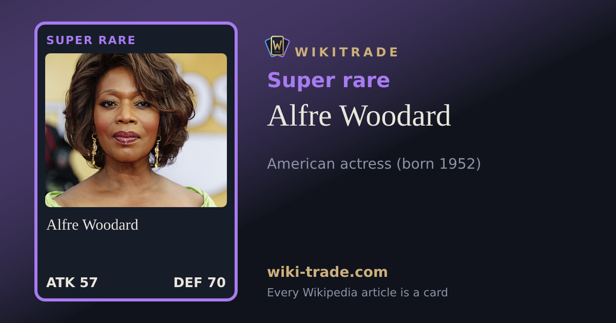 Alfre Woodard — Super rare card