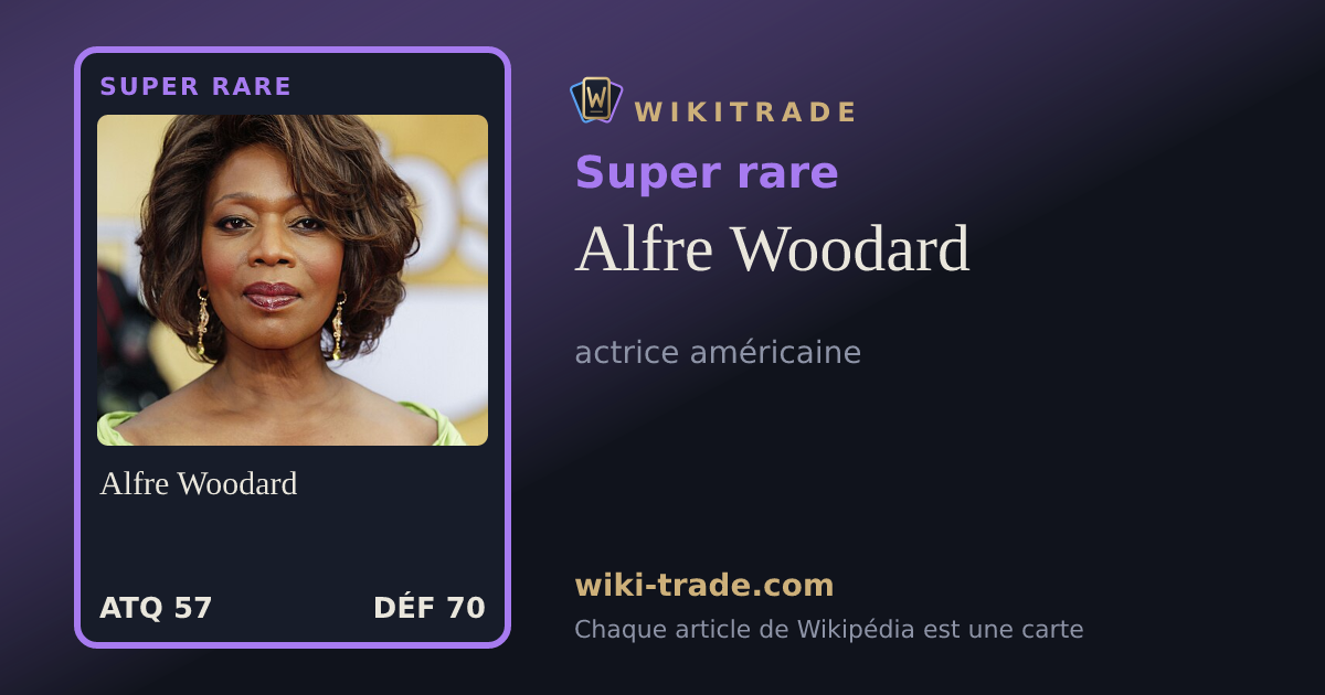 Alfre Woodard — carte Super rare
