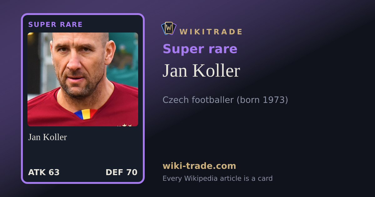 Jan Koller — Super rare card