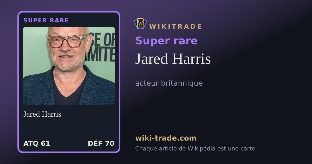 Jared Harris — carte Super rare