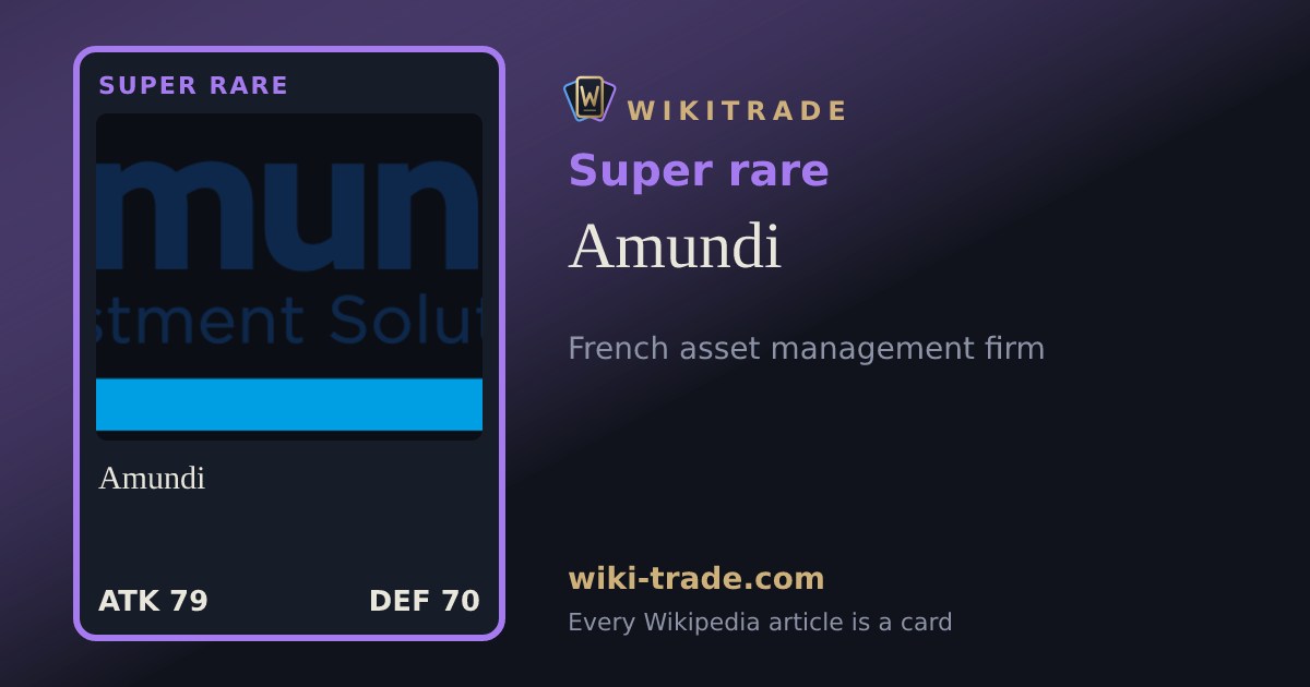 Amundi — Super rare card