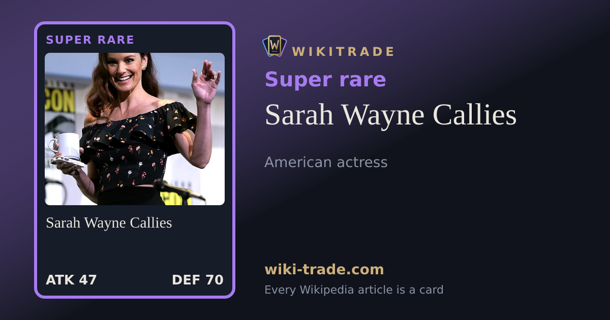 Sarah Wayne Callies — Super rare card