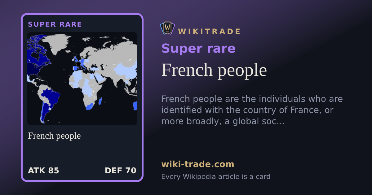 French people — Super rare card