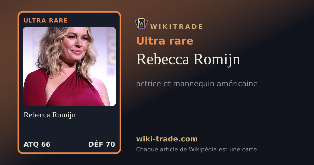 Rebecca Romijn — carte Ultra rare