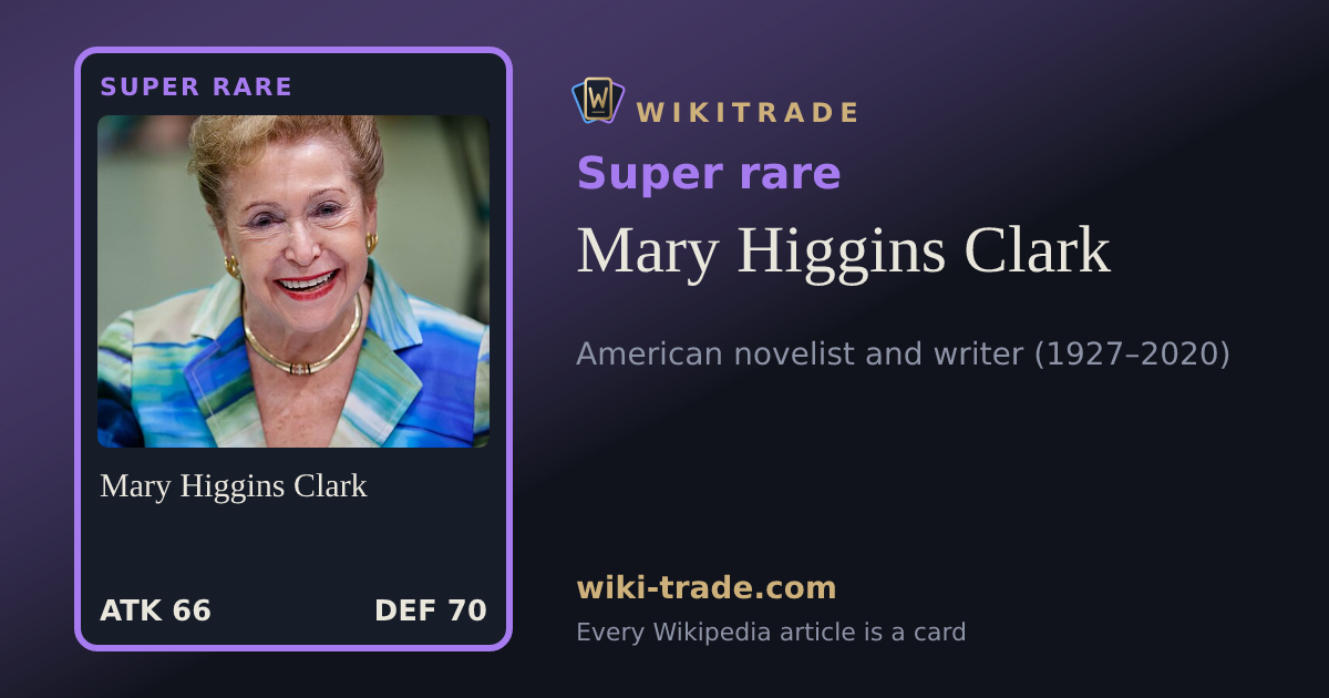 Mary Higgins Clark — Super rare card