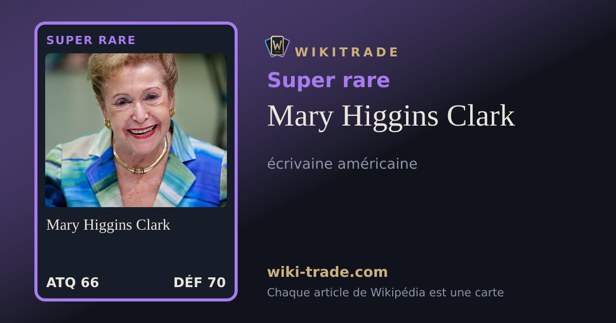 Mary Higgins Clark — carte Super rare