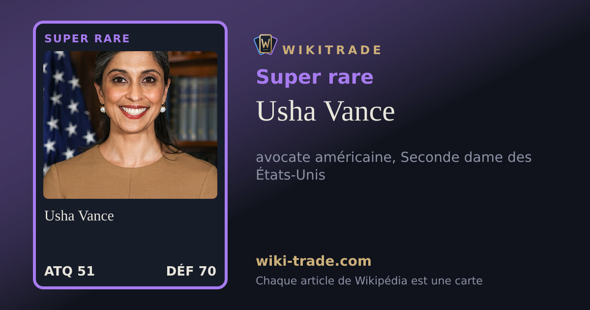 Usha Vance — carte Super rare