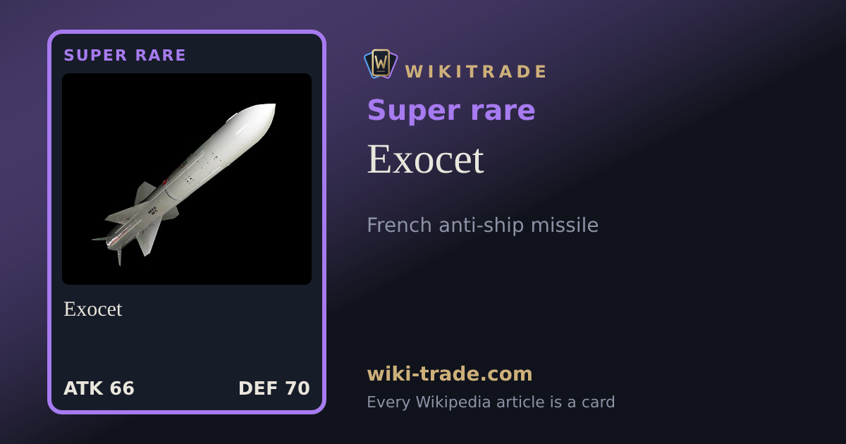 Exocet — Super rare card