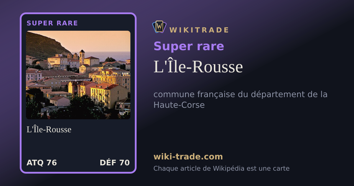 L'Île-Rousse — carte Super rare
