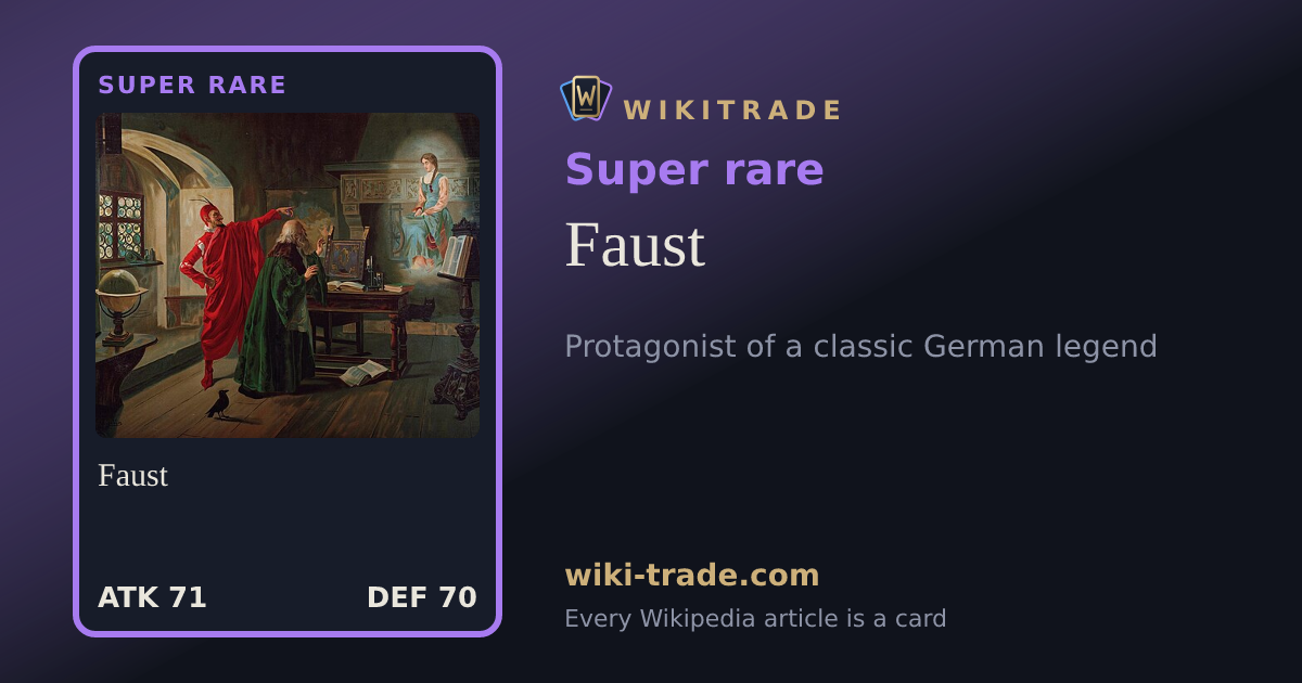 Faust — Super rare card