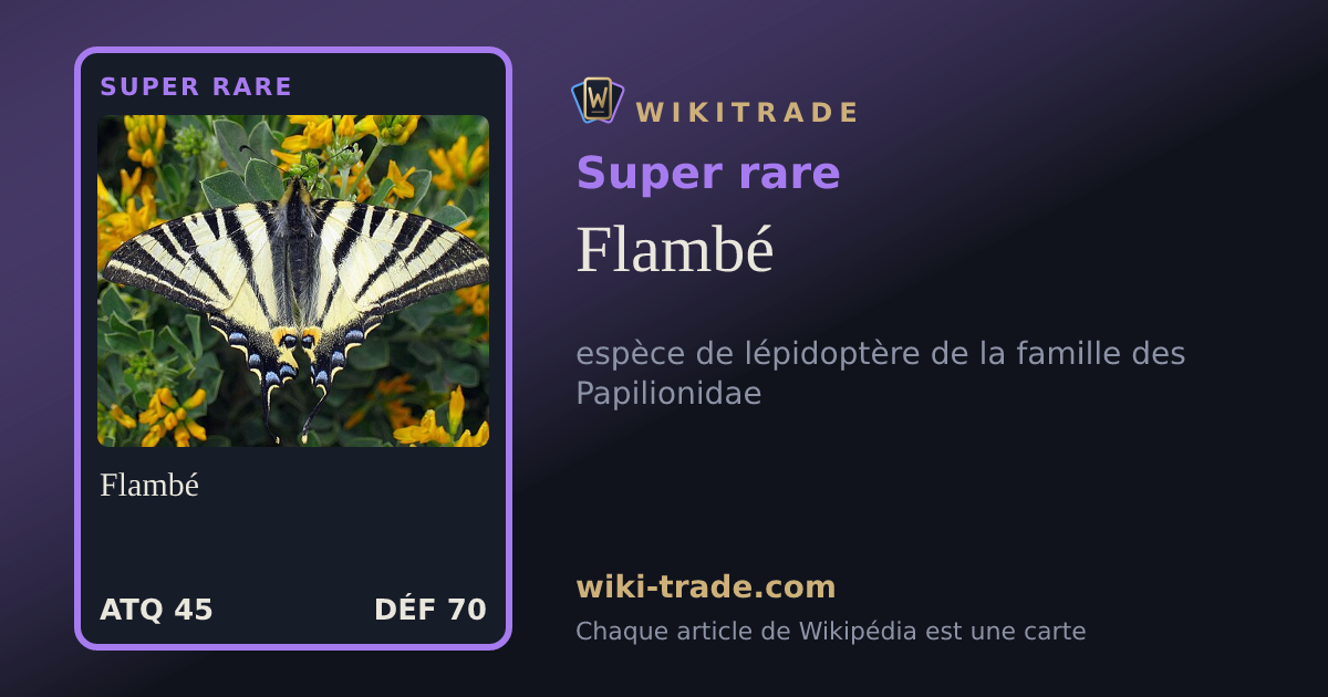 Flambé — carte Super rare