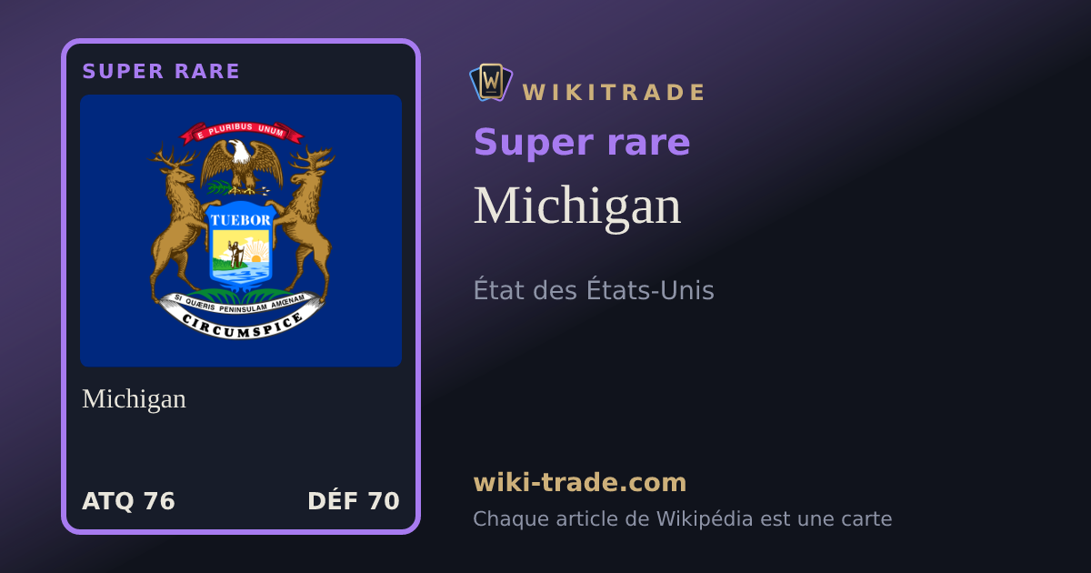 Michigan — carte Super rare