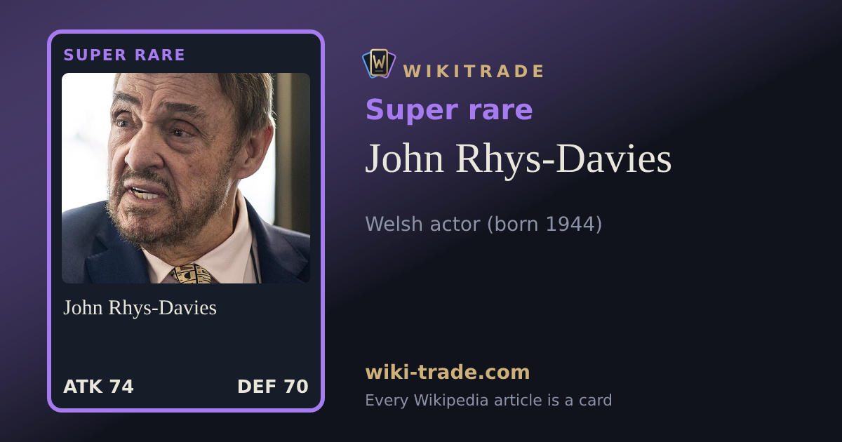 John Rhys-Davies — Super rare card