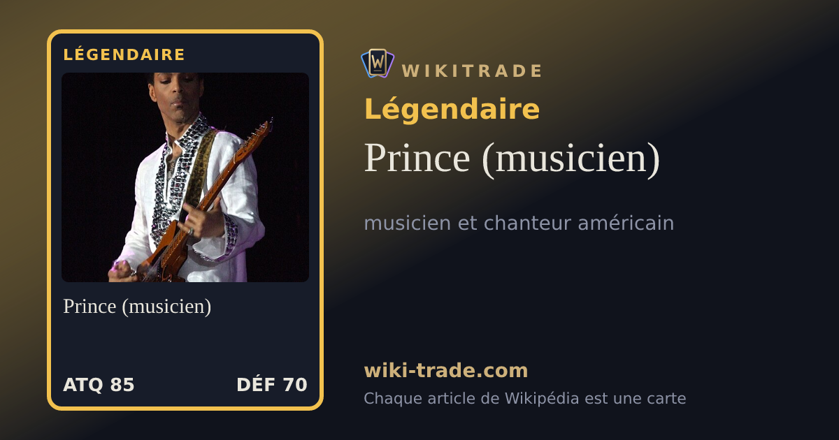 Prince (musicien) — carte Légendaire
