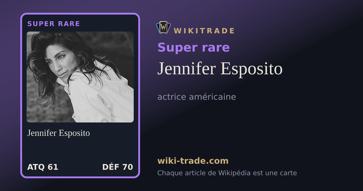 Jennifer Esposito — carte Super rare