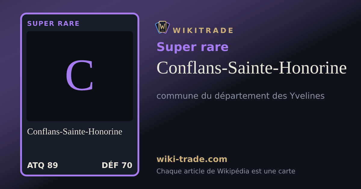 Conflans-Sainte-Honorine — carte Super rare