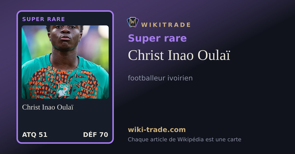 Christ Inao Oulaï — carte Super rare