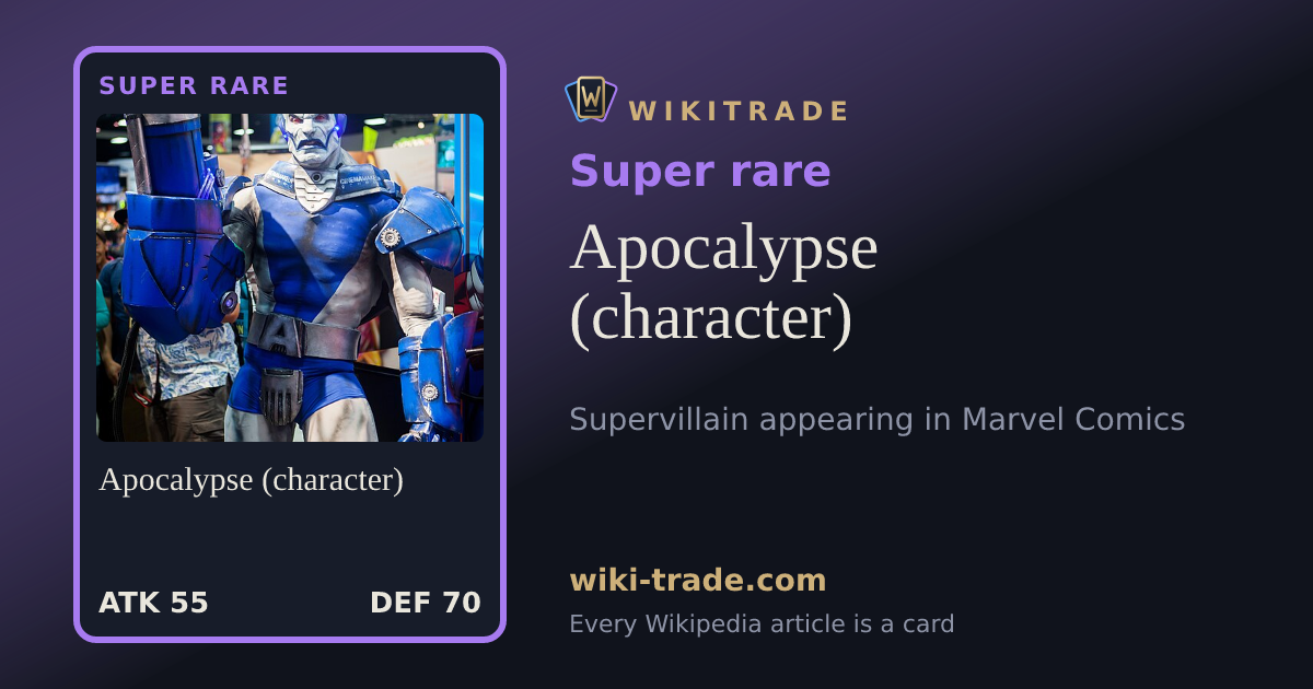 Apocalypse (character) — Super rare card