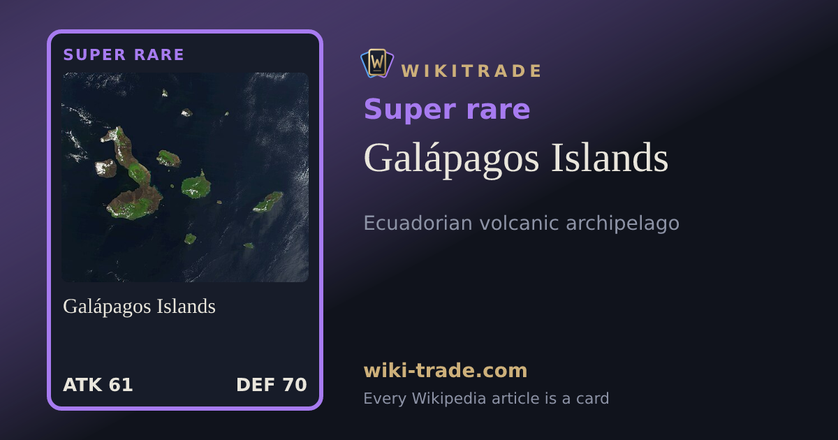 Galápagos Islands — Super rare card