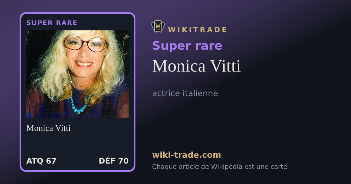 Monica Vitti — carte Super rare