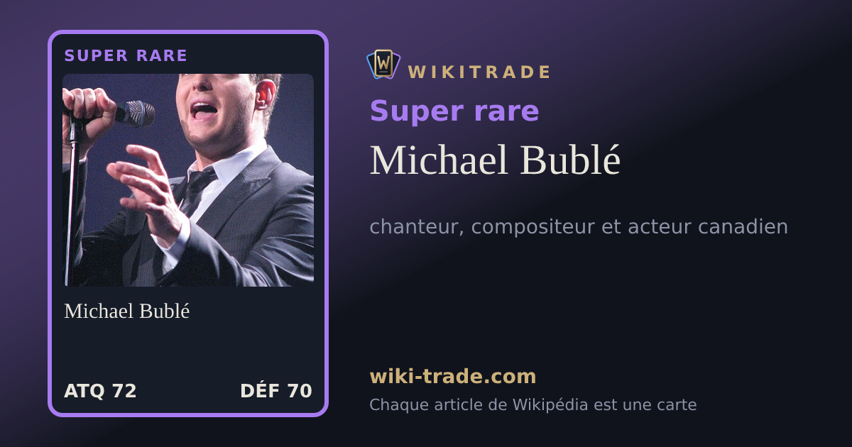 Michael Bublé — carte Super rare