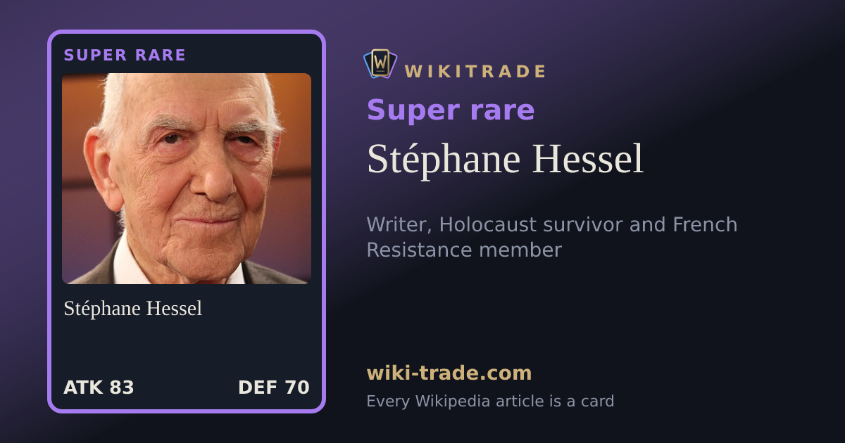 Stéphane Hessel — Super rare card