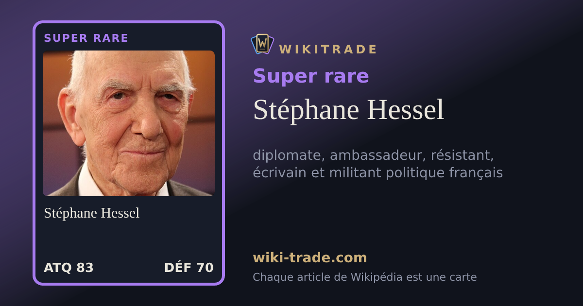 Stéphane Hessel — carte Super rare