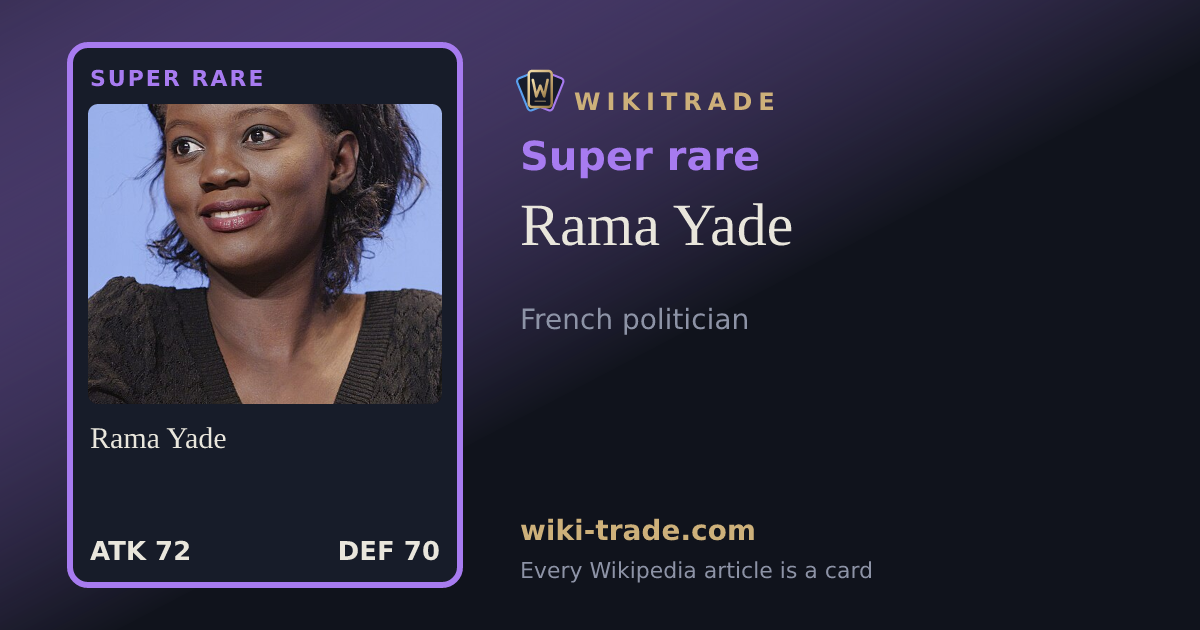 Rama Yade — Super rare card