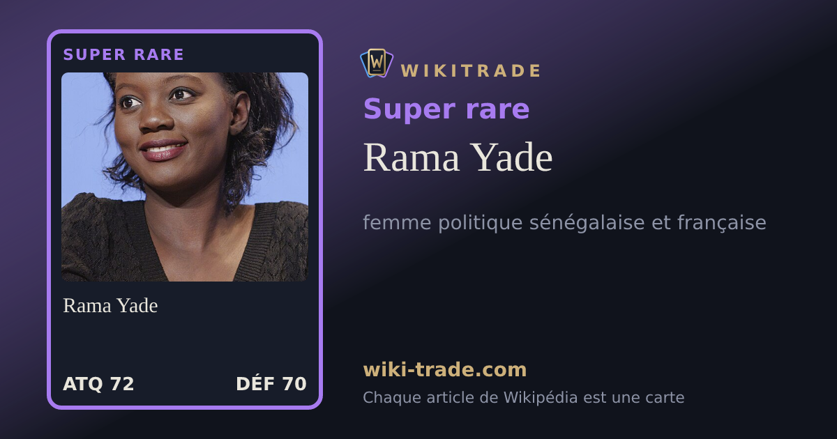Rama Yade — carte Super rare