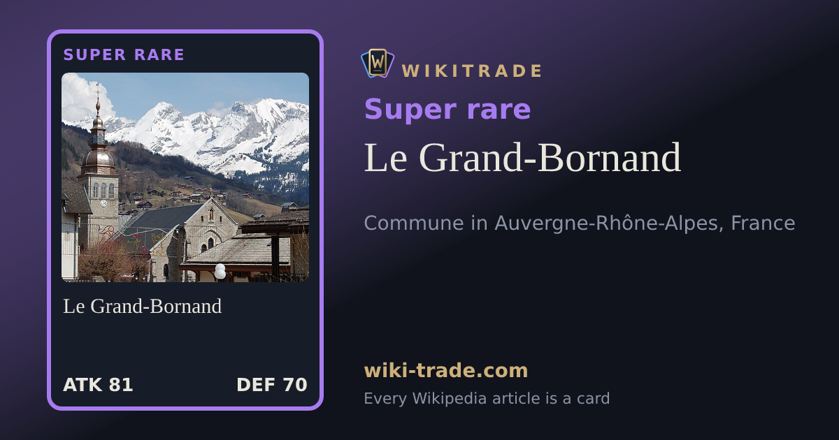 Le Grand-Bornand — Super rare card