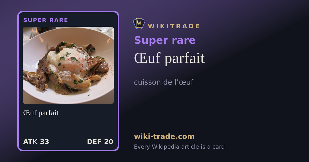 Œuf parfait — Super rare card
