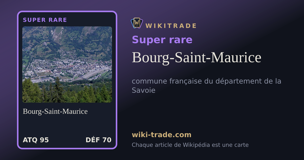 Bourg-Saint-Maurice — carte Super rare