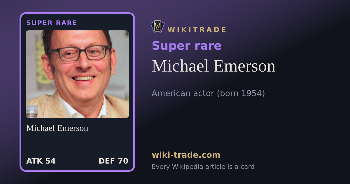 Michael Emerson — Super rare card
