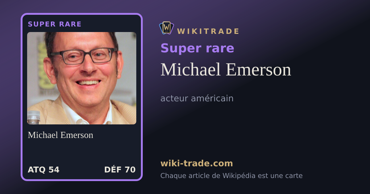 Michael Emerson — carte Super rare